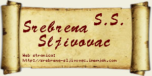Srebrena Šljivovac vizit kartica